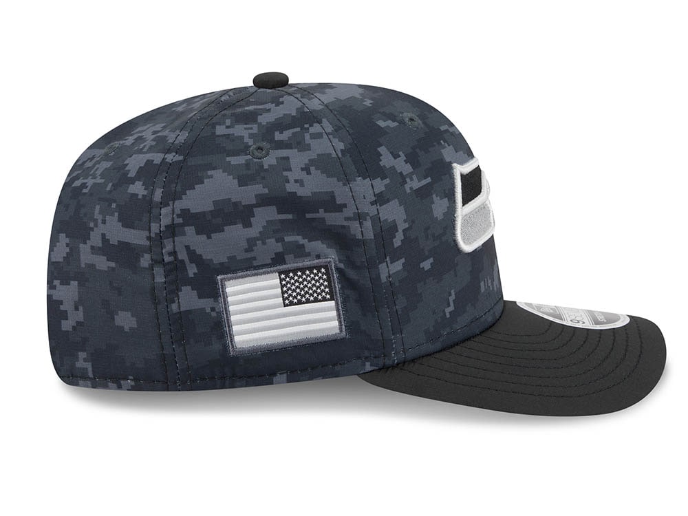 New Era Seattle Seahawks NFL Salute to Service 2026 Digi Camo Black 9Seventy Stretch Snapback Gorra