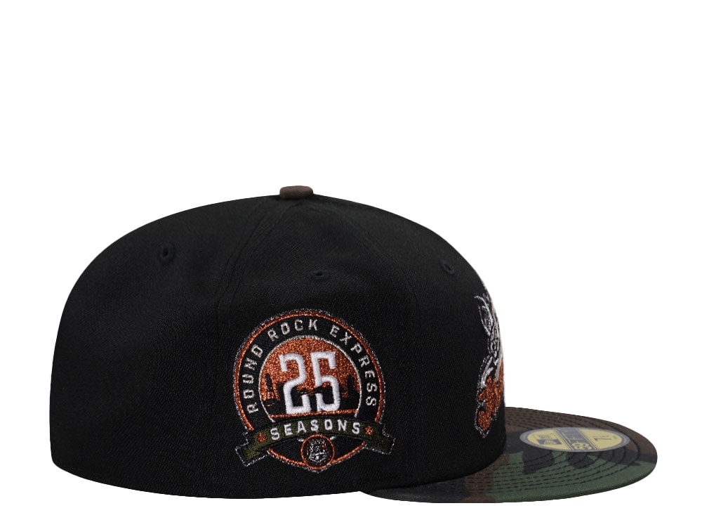New Era Round Rock Jackalopes Camouflage Two Tone Edition 59Fifty Fitted Gorra