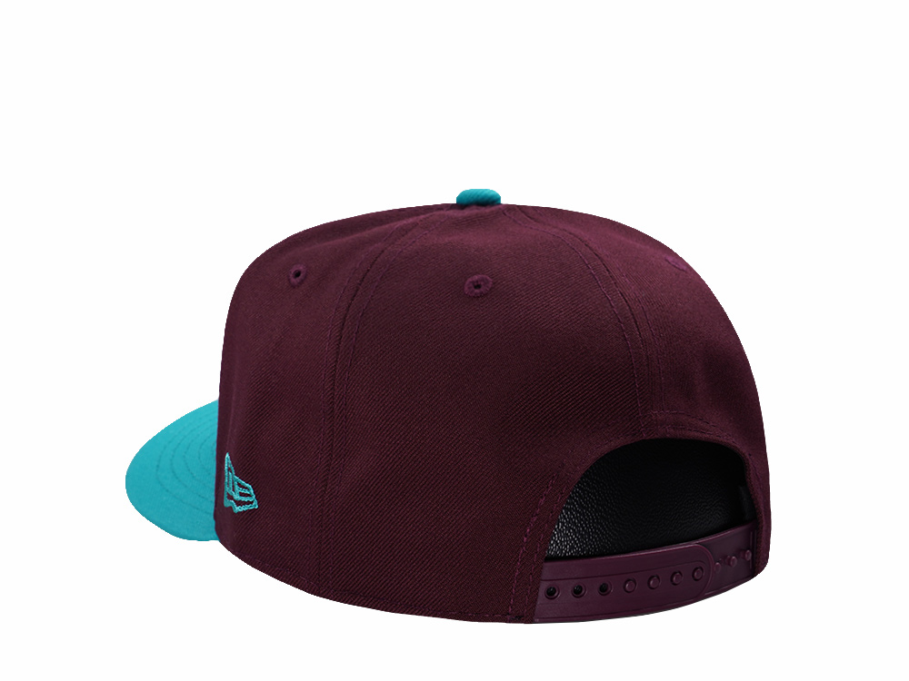 New Era Anaheim Ducks 30th Anniversary Maroon Two Tone Edition 9Fifty A Frame Snapback Gorra