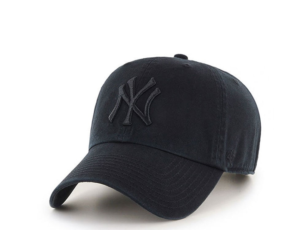 47Brand New York Yankees Black Edition Clean Up Strapback Gorra