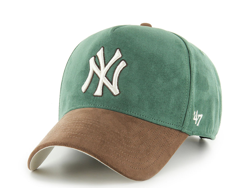 47Brand New York Yankees Dark Green Ultrasuede Edition MVP Strapback Gorra