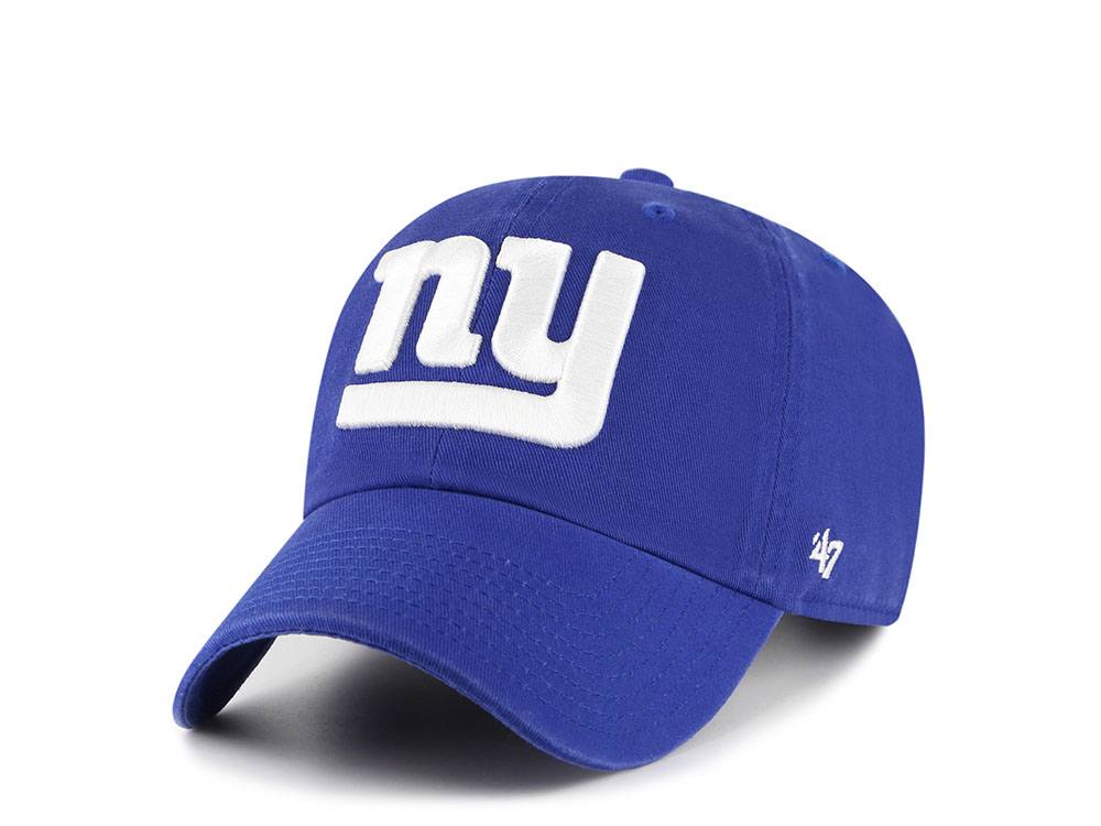 47Brand New York Giants Royal Blue Classic Edition Clean Up Strapback Gorra