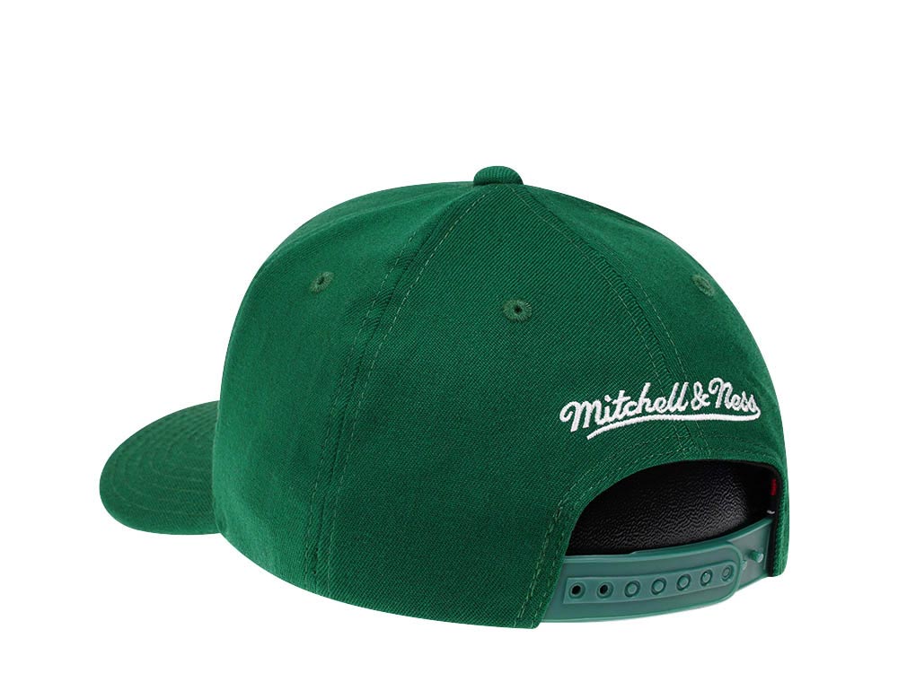 Mitchell & Ness Boston Celtics Team Ground Red Line Solid Flex Snapback Gorra