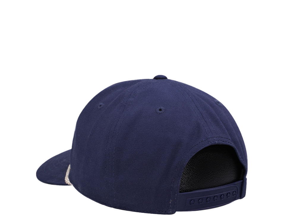 American Needle Old Style Canvas Cappy Navy Casual Snapback Gorra