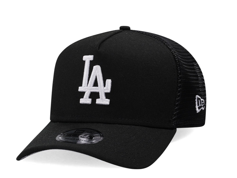 New Era Los Angeles Dodgers Classic Black Trucker A Frame 9Forty Snapback Gorra