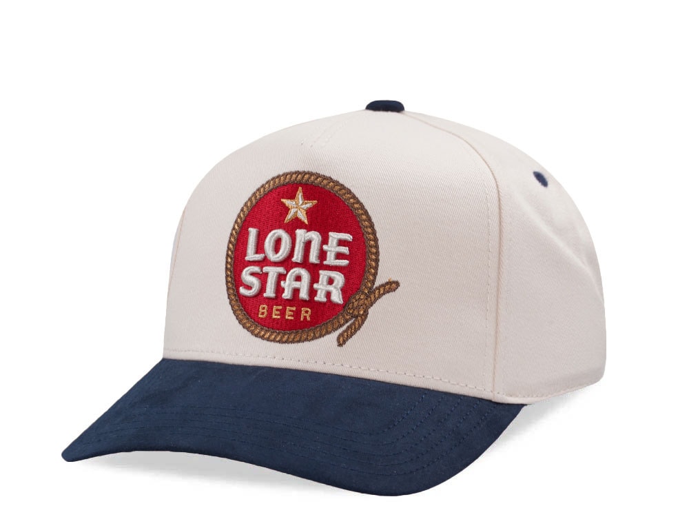 American Needle Lone Star Beer Ivory Wrangler Edition Snapback Gorra