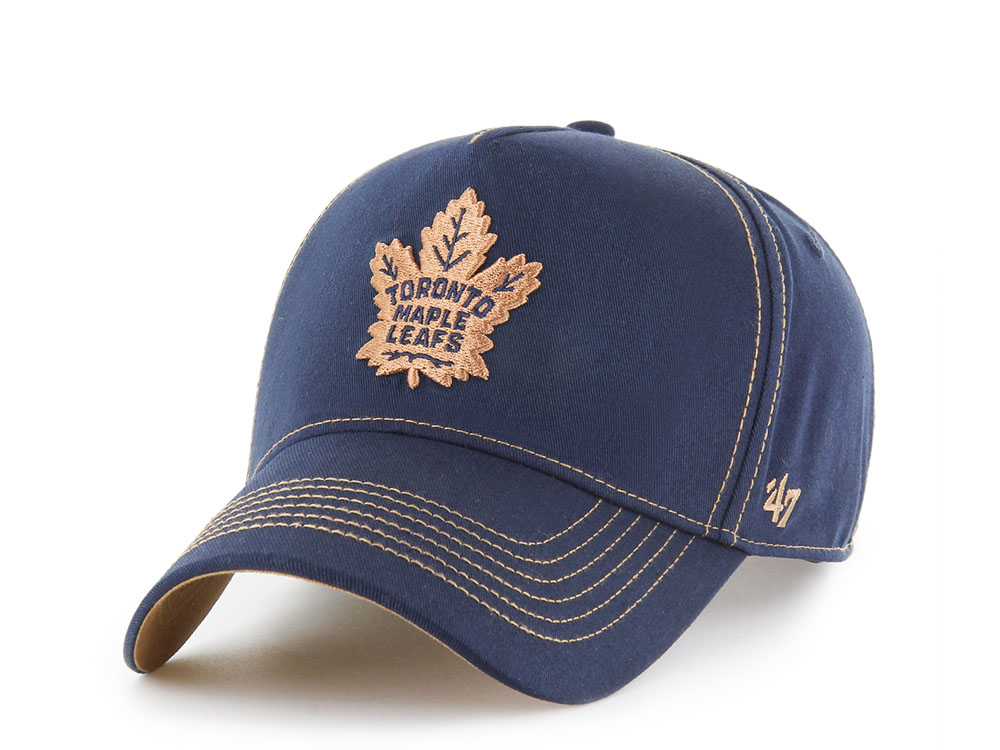 47Brand Toronto Maple Leafs Navy Contrast Stitch Edition MVP Strapback Gorra