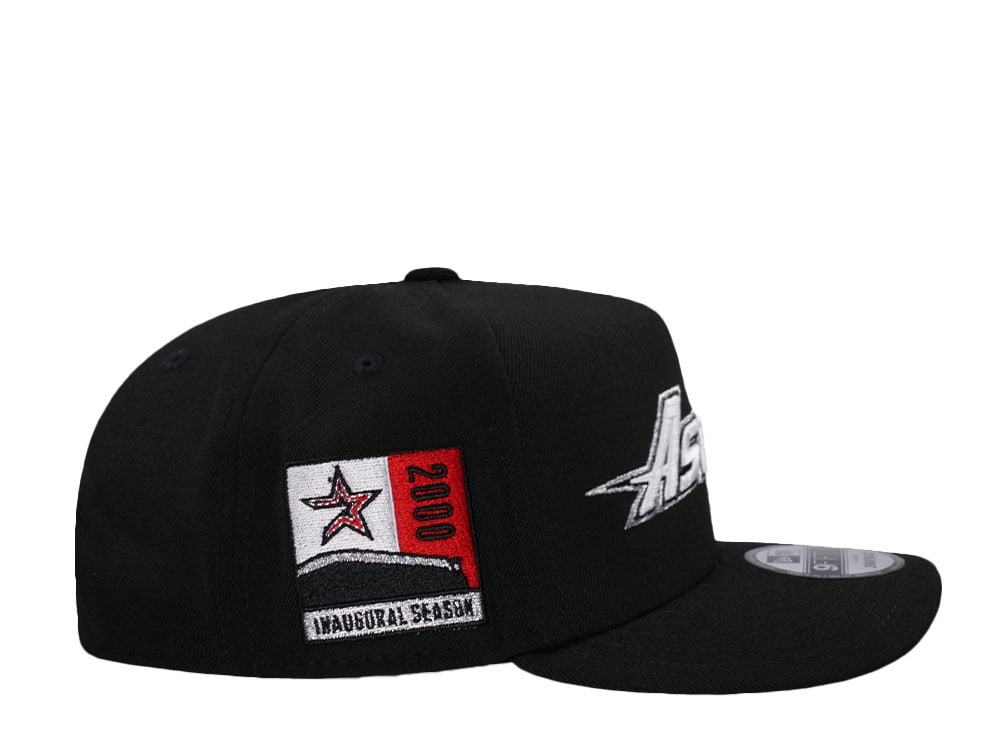 New Era Houston Astros Inaugural Season 2000 Black and Red Edition 9Fifty A Frame Snapback Gorra