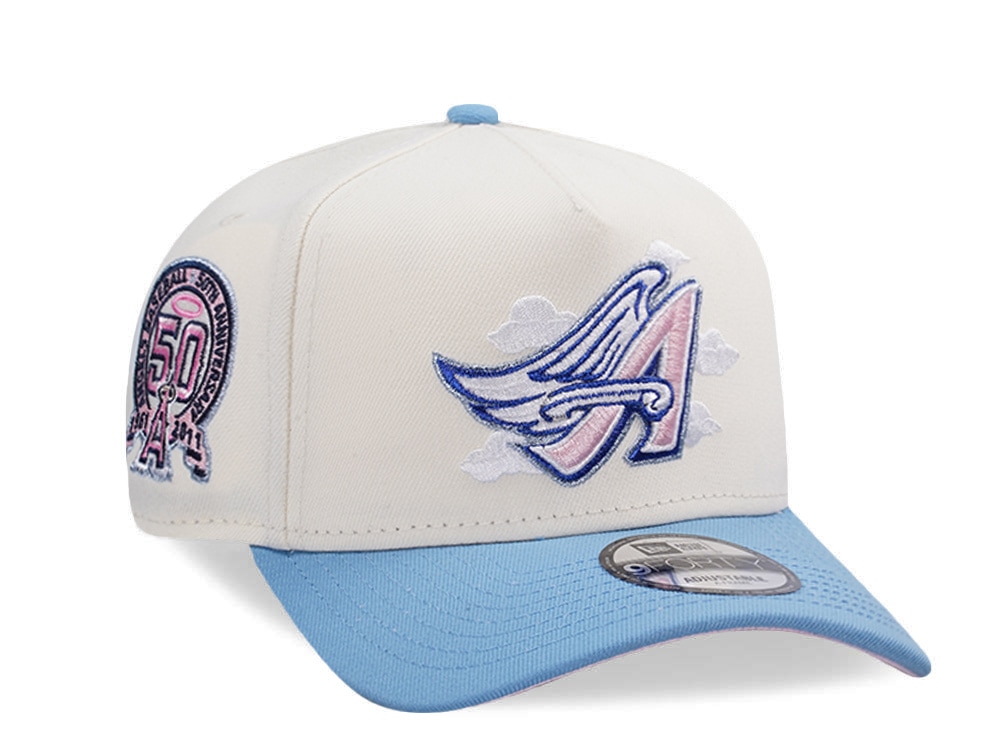 New Era Anaheim Angels 50th Anniversary Clouds Chrome Two Tone Edition 9Forty A Frame Snapback Gorra