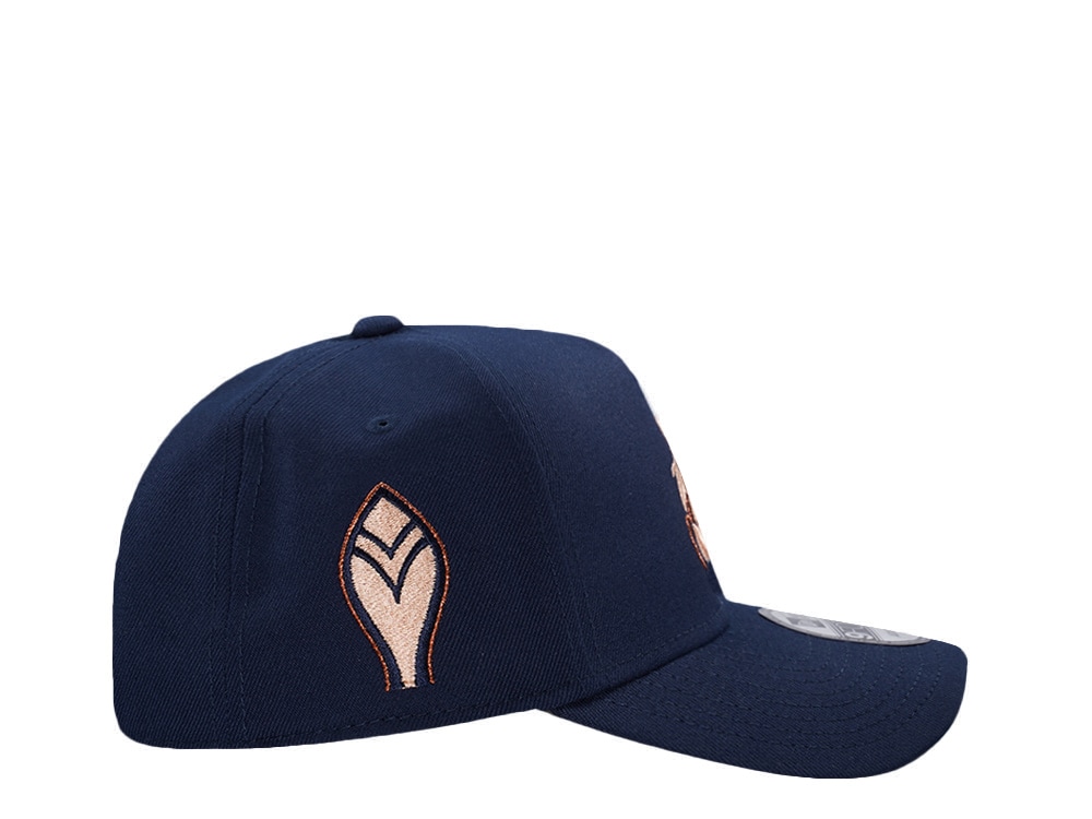 New Era Atlanta Braves Cooperstown Classic Ocean Blue Prime Edition 9Forty A Frame Snapback Gorra