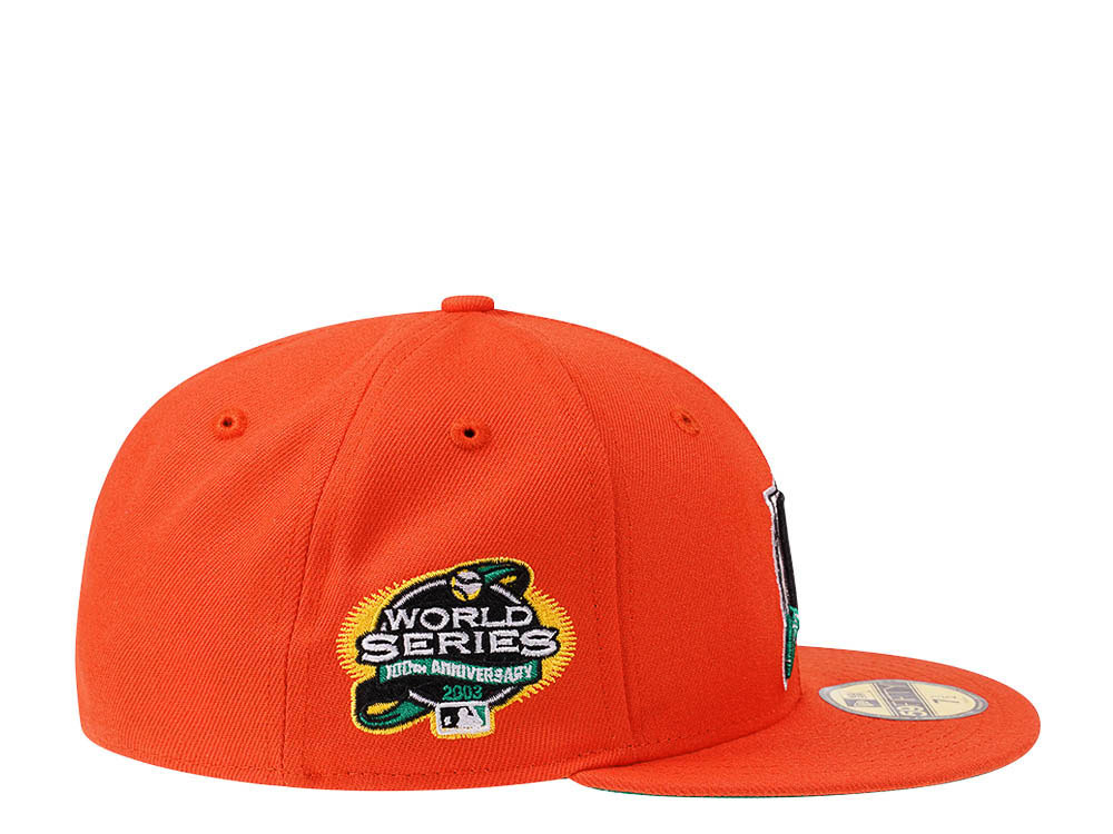 New Era Florida Marlins World Series 2003 Orange Flash Edition 59Fifty Fitted Gorra