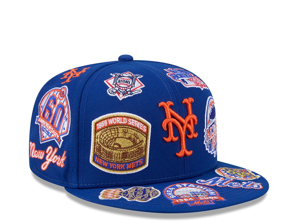 New Era New York Mets All Over Blue Edition 59Fifty Fitted Gorra