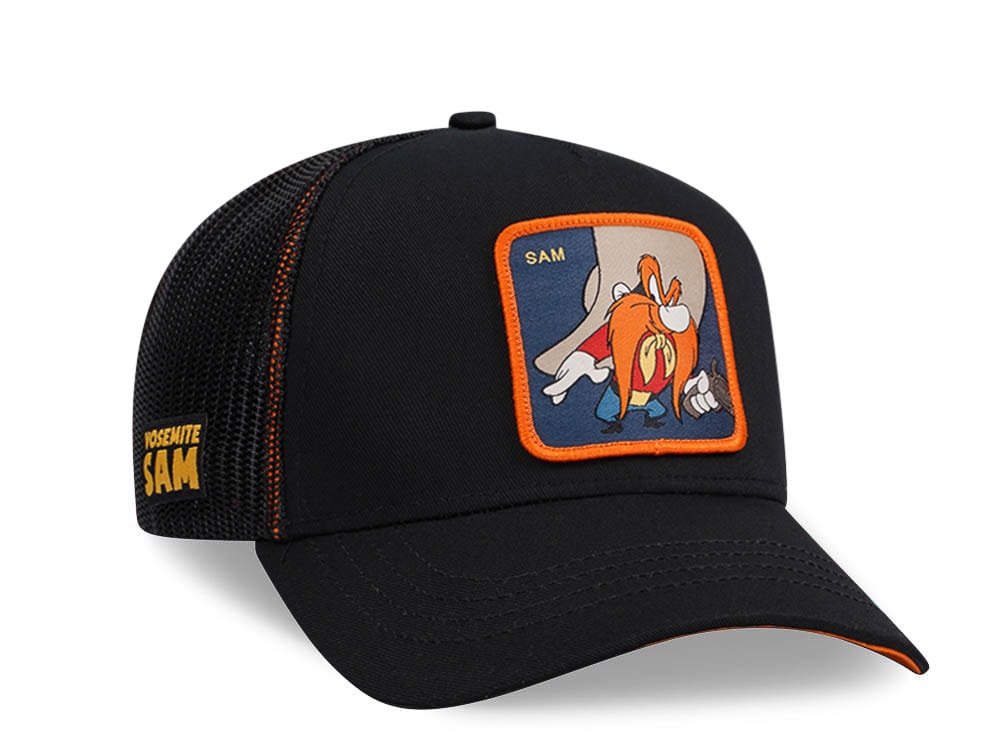 Capslab Looney Tunes Yosemite Sam Black Trucker Snapback Gorra