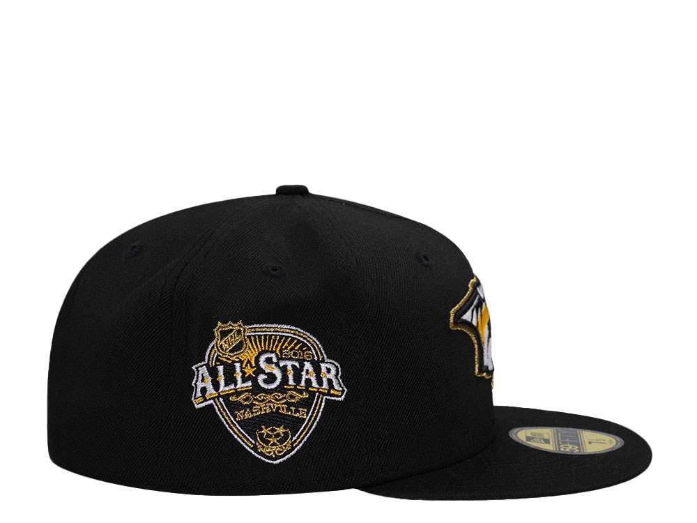 New Era Nashville Predators All Star Game 2016 Black Gold Edition 59Fifty Fitted Gorra