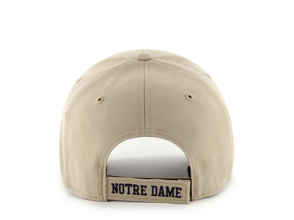 47Brand Notre Dame Fighting Irish Khaki MVP Strapback Gorra