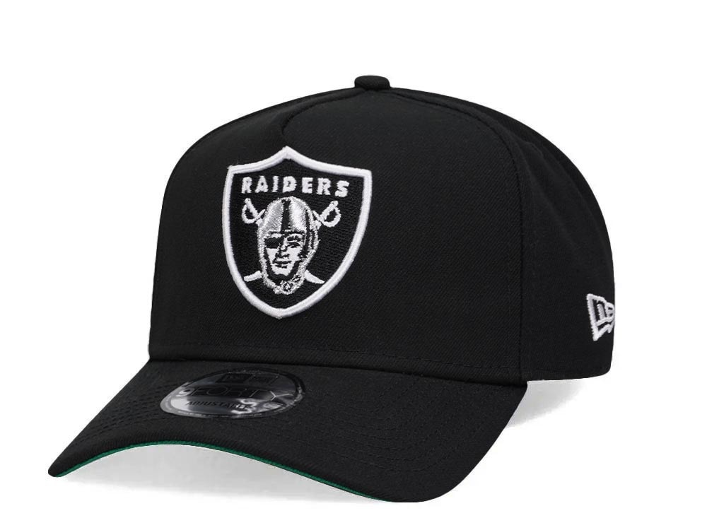 New Era Las Vegas Raiders Black Throwback 9Forty A Frame Snapback Gorra