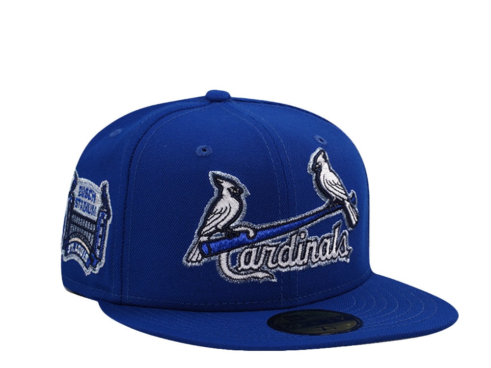 New Era St. Louis Cardinals Bush Stadium Royal Blue Prime Edition 59Fifty Fitted Gorra