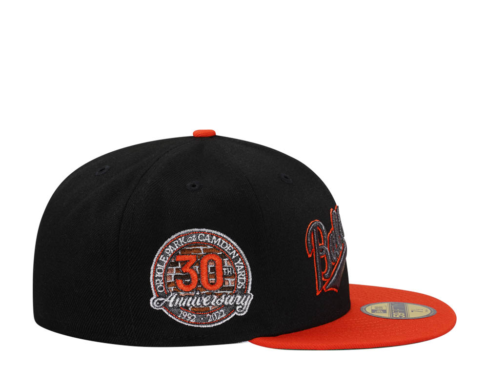 New Era Baltimore Orioles 30th Anniversary Metallic Throwback Two Tone Edition 59Fifty Fitted Gorra