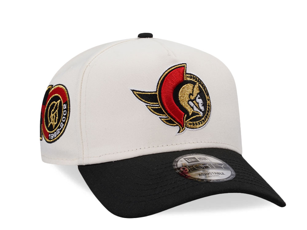 New Era Ottawa Senators 10th Anniversary Chrome Two Tone Edition 9Forty A Frame Snapback Gorra