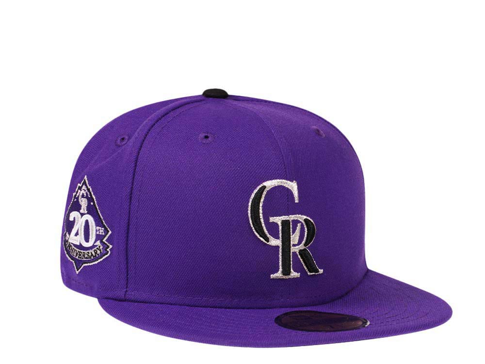 New Era Colorado Rockies 20th Anniversary Purple Edition 59Fifty Fitted Gorra