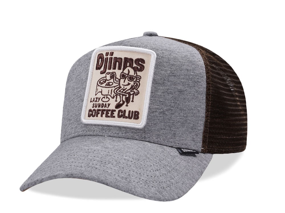 Djinns Lazy Sunday Coffee Gray Trucker Snapback Gorra