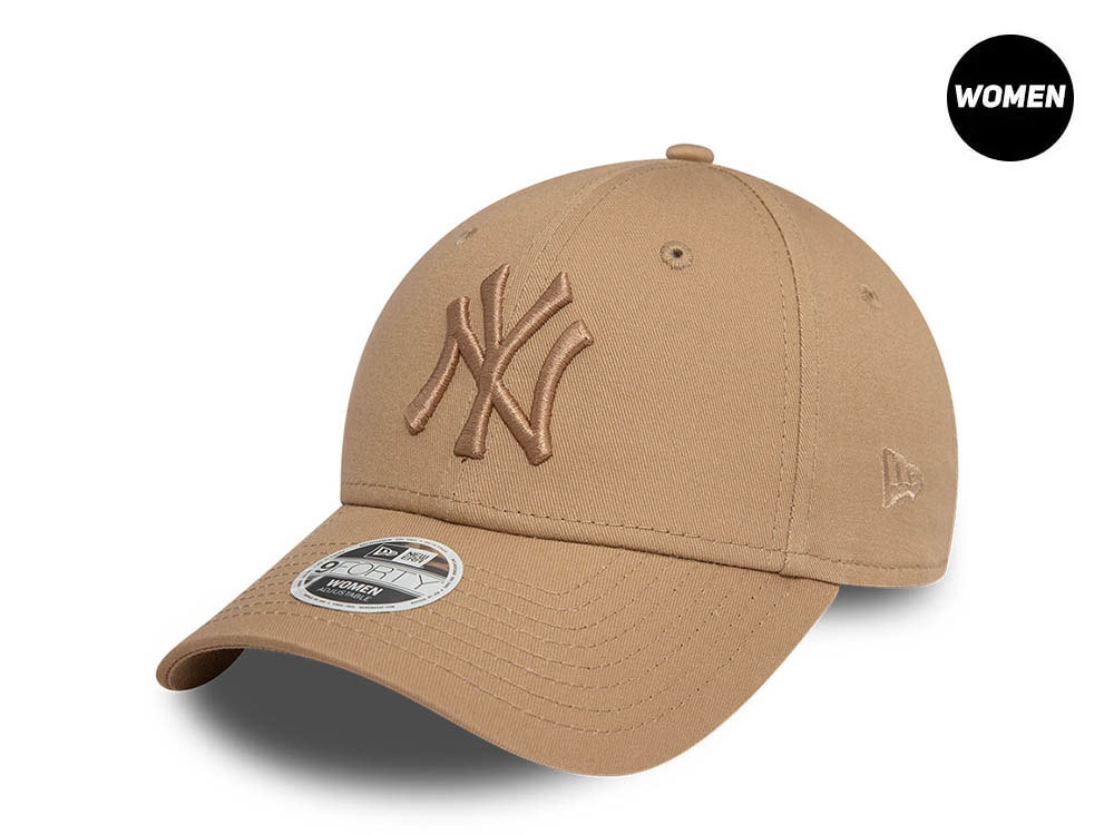 New Era New York Yankees League Essential Camel Womens 9Forty Strapback Gorra