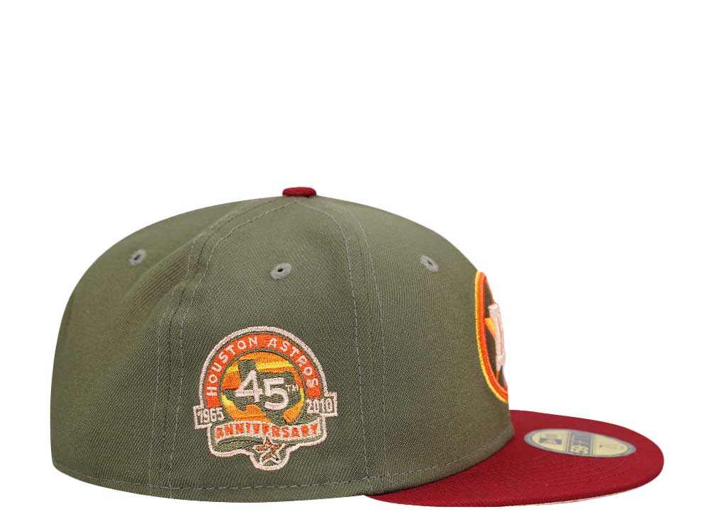 New Era Houston Astros 45th Anniversary Olive Two Tone Edition 59Fifty Fitted Gorra