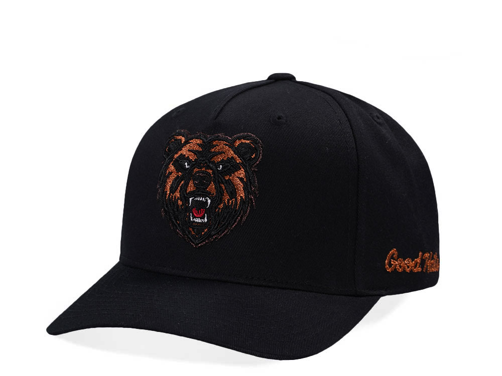 Good Hats Grizzly Black Snapback Gorra