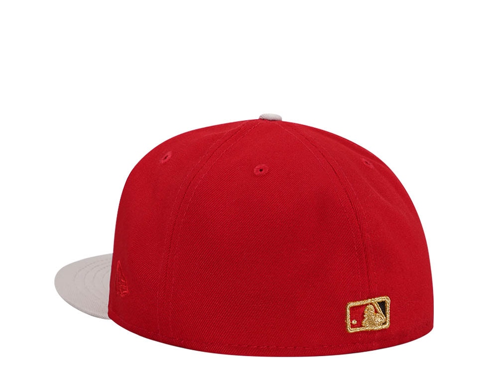 New Era Anaheim Angels 60th Anniversary Scarlet Edition 59Fifty Fitted Gorra