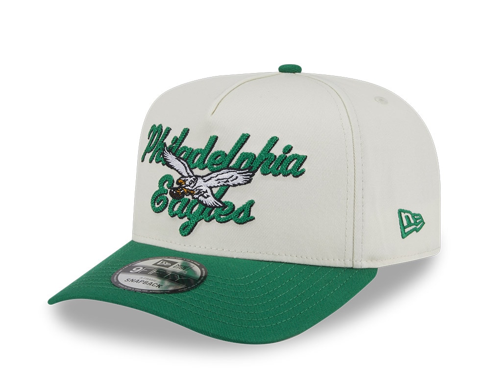 New Era Philadelphia Eagles Chainstitch 9Fifty A Frame Snapback Gorra