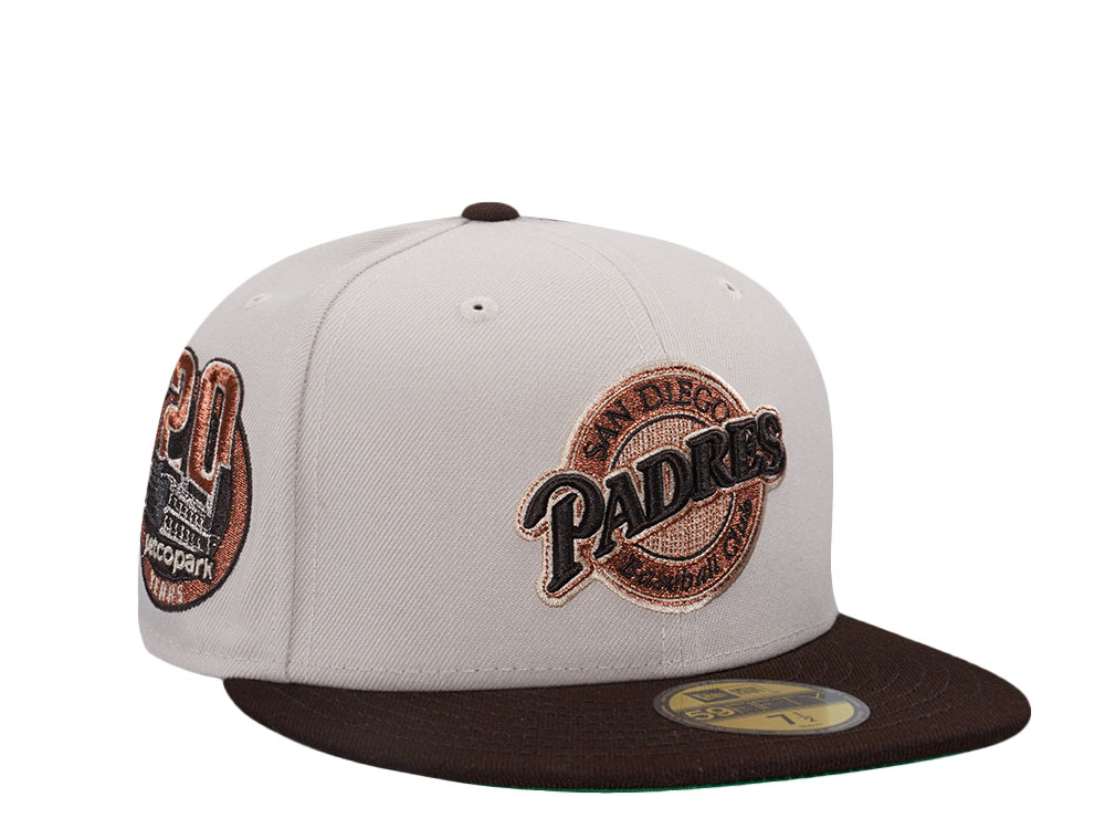 New Era San Diego Padres 20 Years Stone Copper Two Tone Edition 59Fifty Fitted Gorra