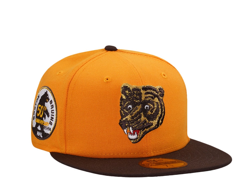 New Era Boston Bruins 50th Anniversary Walnut Two Tone Edition 59Fifty Fitted Gorra