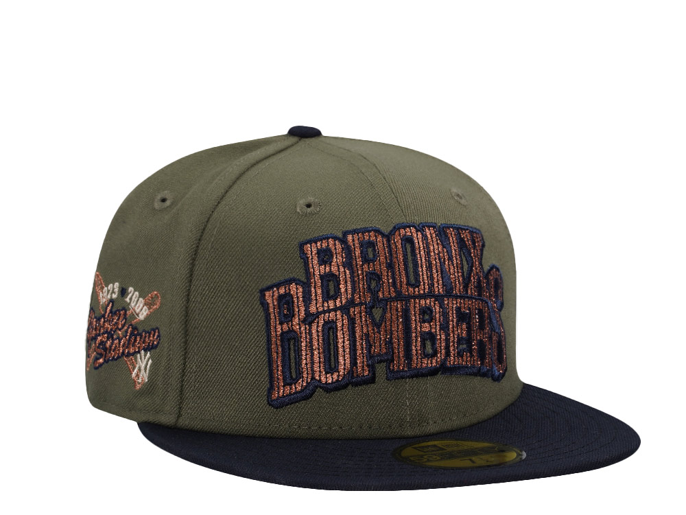 New Era New York Yankees Stadium Patch Olive Two Tone Edition 59Fifty Fitted Gorra
