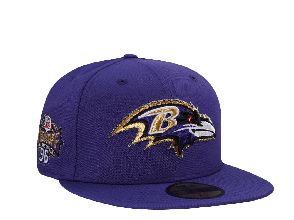 New Era Baltimore Ravens Kickoff 1996 Purple Prime Edition 59Fifty Fitted Gorra