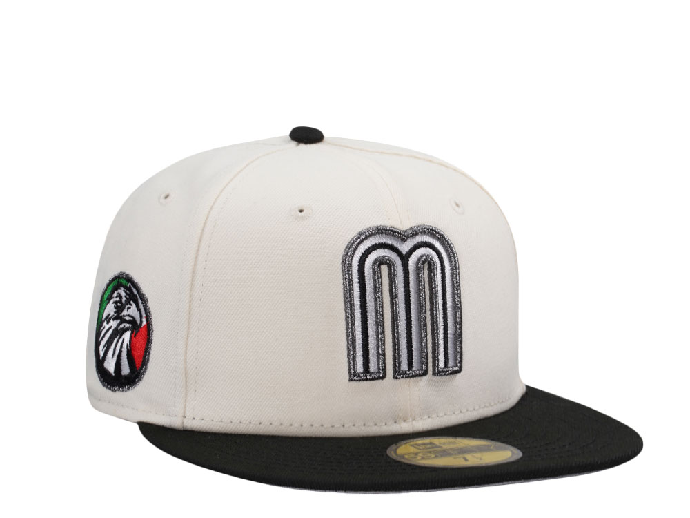 New Era Mexico Metallic Chrome Two Tone Edition 59Fifty Fitted Gorra