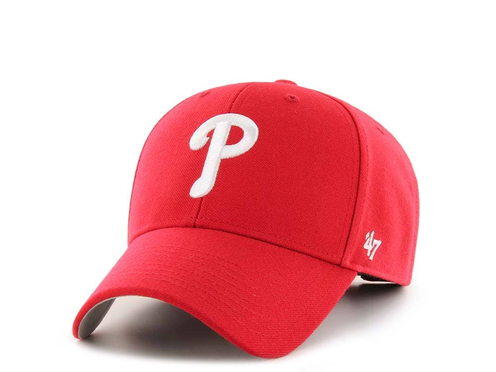 47Brand Philadelphia Phillies Classic Red Strapback Gorra