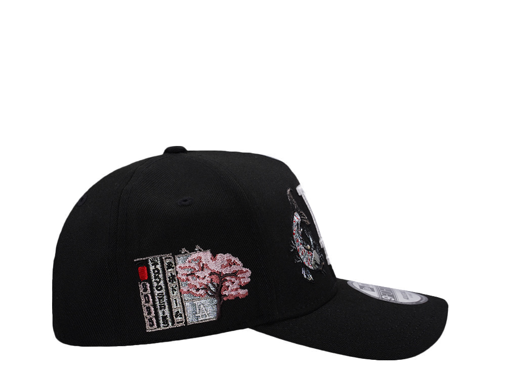 New Era Los Angeles Dodgers Tokyo Series Koi Black Prime Edition 9Forty A Frame Snapback Gorra