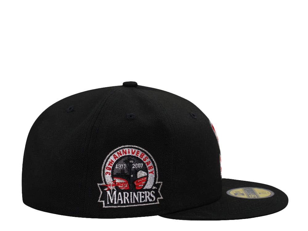 New Era Seattle Mariners 30th Anniversary Black Prime Edition 59Fifty Fitted Gorra