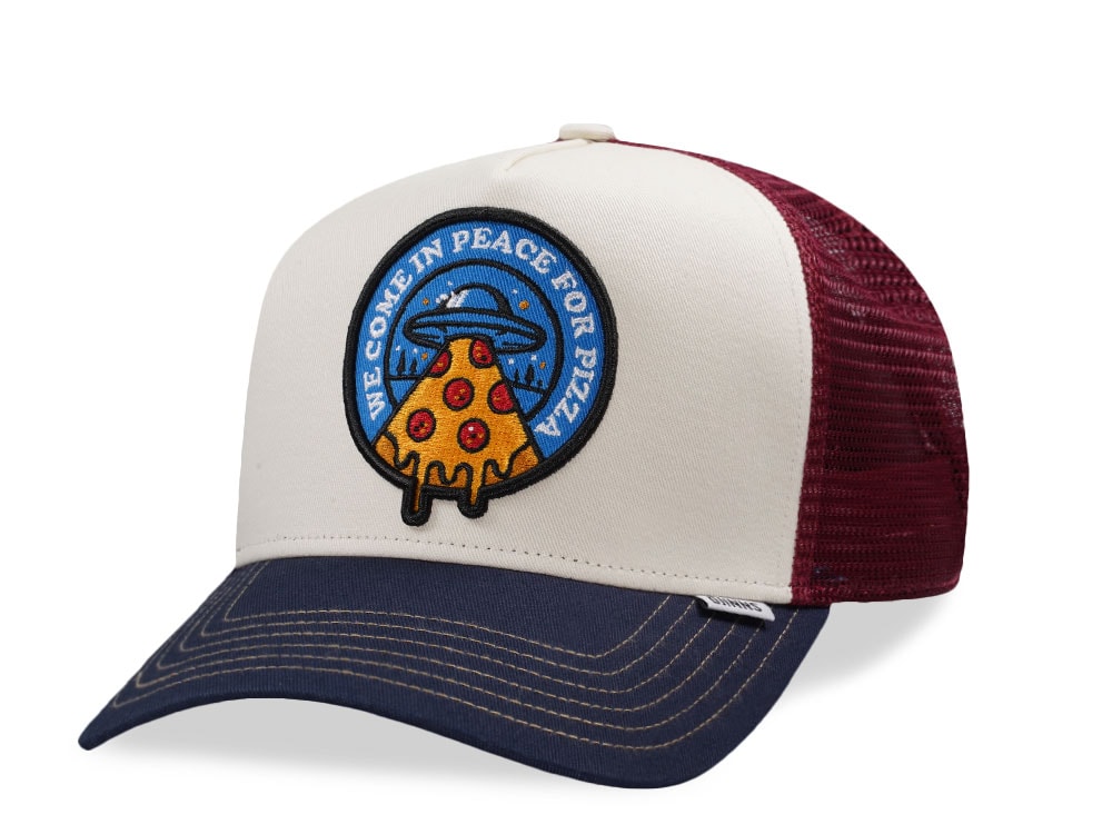 Djinns HFT Food Peace Pizza Off White Trucker Snapback Gorra