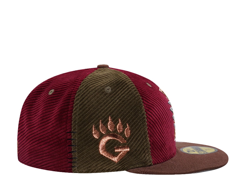New Era Fresno Grizzlies Metallic Corduroy Pinwheel Horror Edition 59Fifty Fitted Gorra