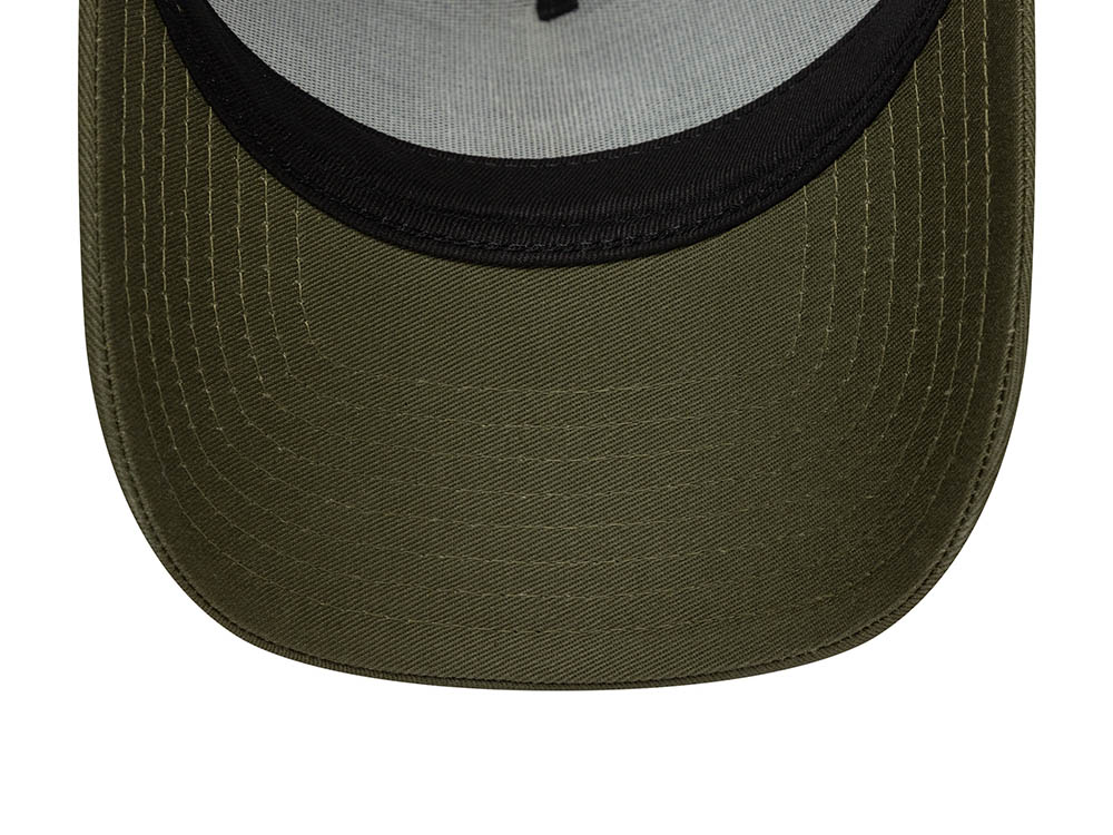 New Era New York Yankees League Essential Olive 9Forty A Frame Trucker Snapback Gorra
