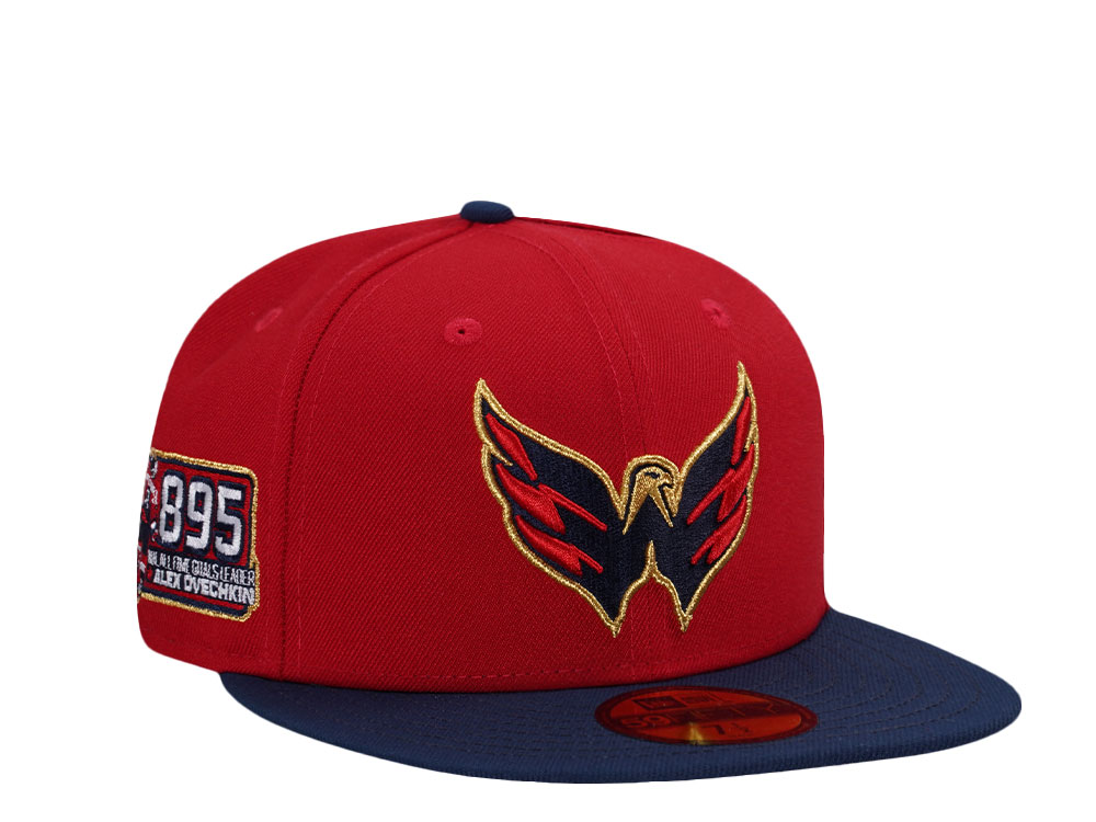 New Era Washington Capitals All Time Goals Ovechkin Red Two Tone Edition 59Fifty Fitted Gorra