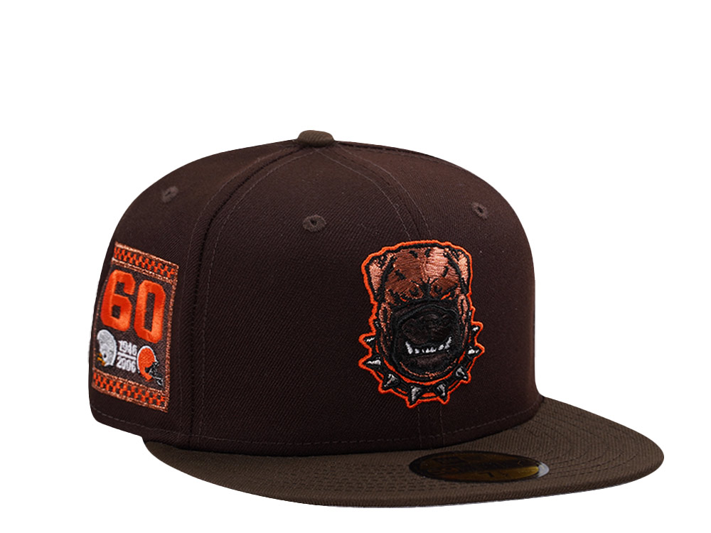 New Era Cleveland Browns 60th Anniversary Burnt Wood Two Tone Edition 59Fifty Fitted Gorra