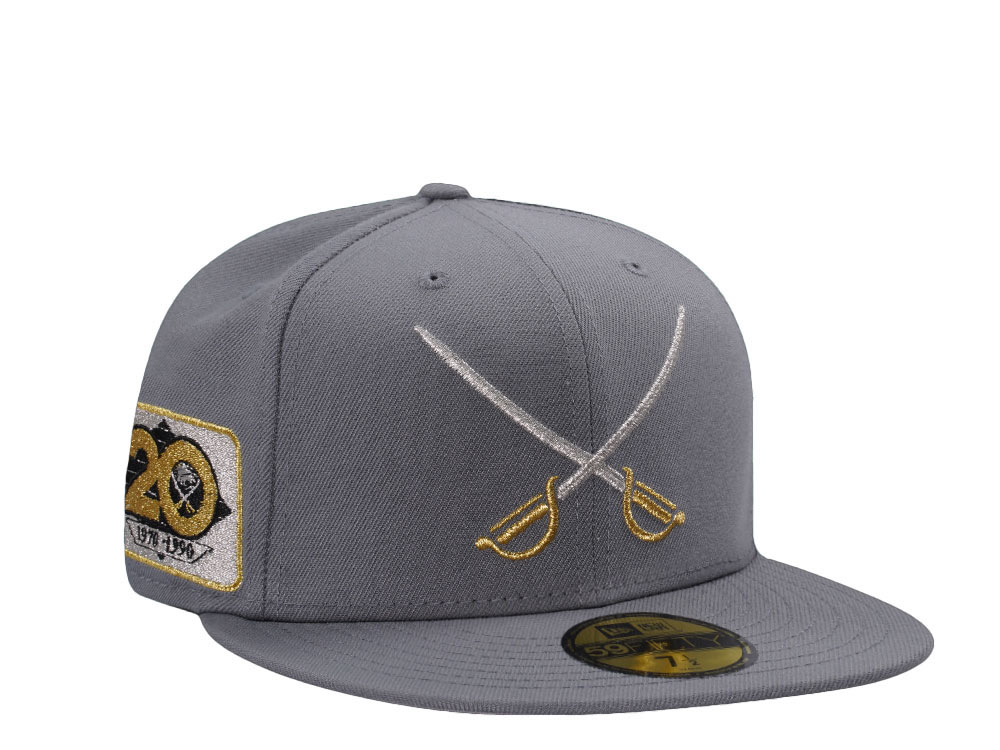 New Era Buffalo Sabres 20th Anniversary Gray Prime Edition 59Fifty Fitted Gorra