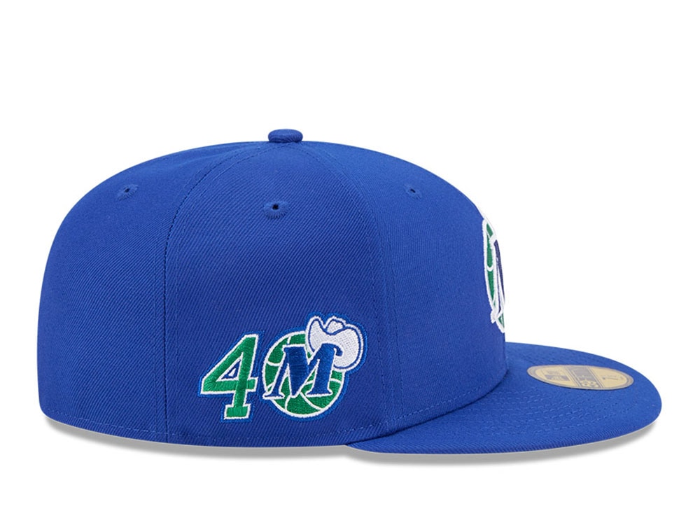 New Era Dallas Mavericks HWC 40th Anniversary Blue 59Fifty Fitted Gorra