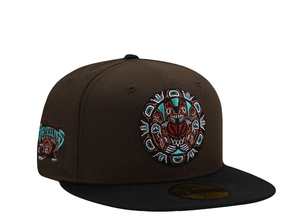 New Era Vancouver Grizzlies Alternate Logo Brown Tow Tone Edition 59Fifty Fitted Gorra