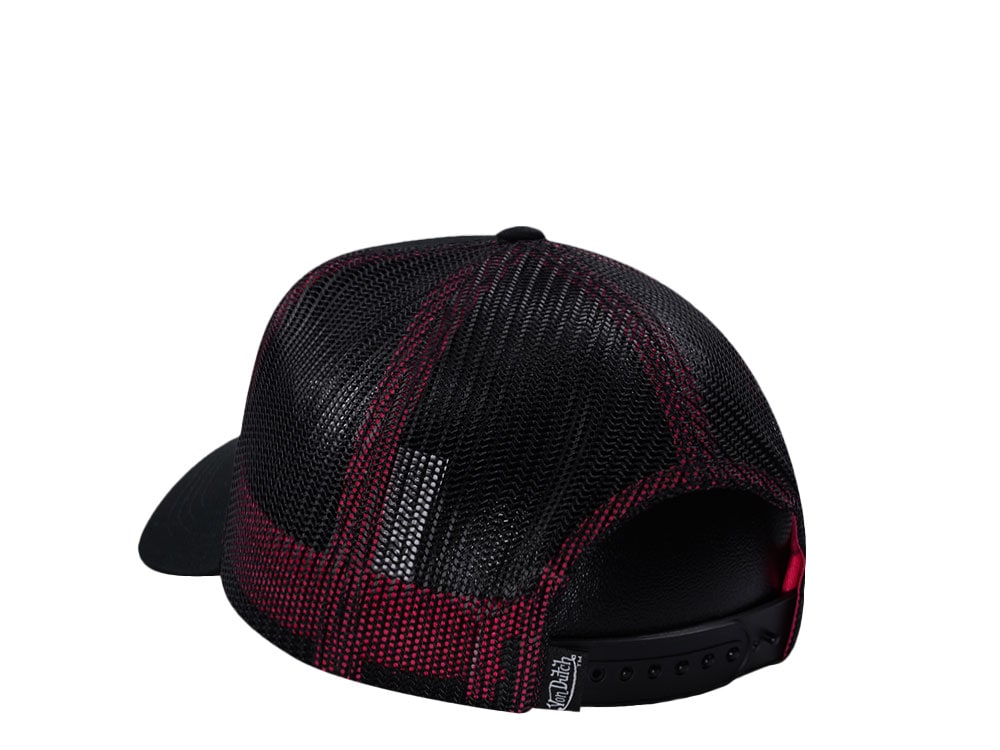 Von Dutch Oval Patch Black Pink Edition Trucker Snapback Gorra