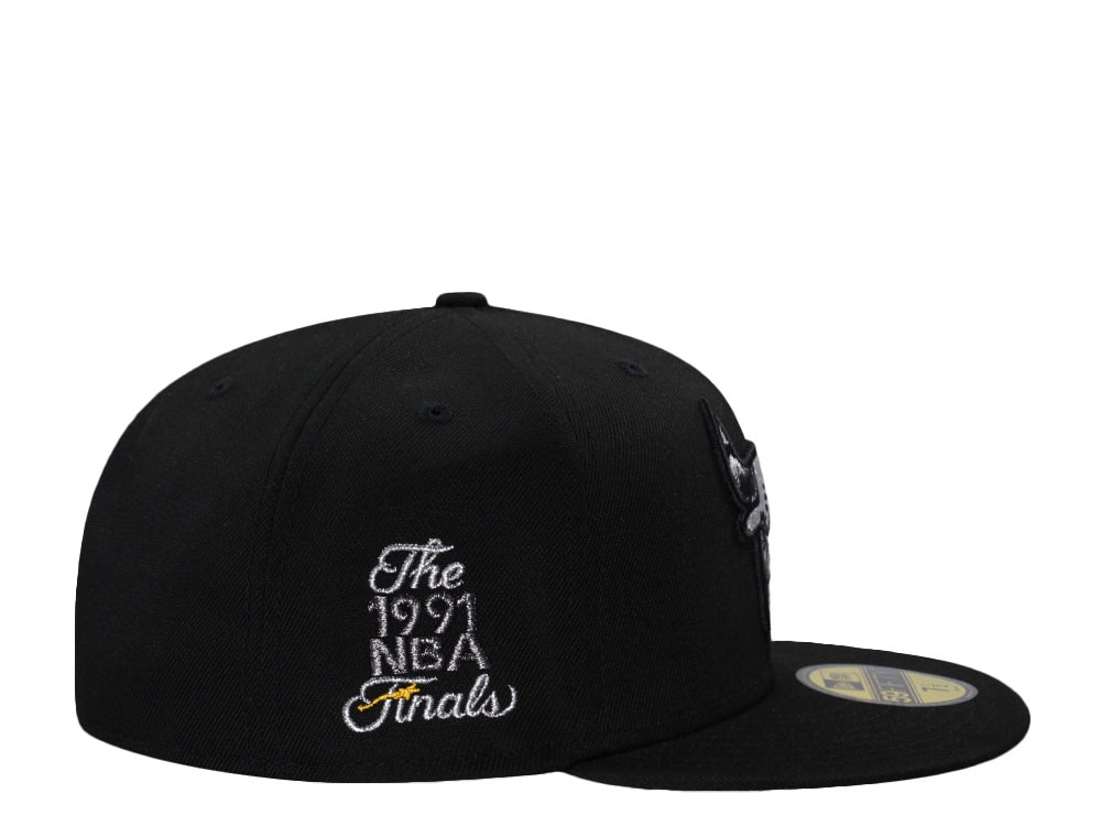 New Era Chicago Bulls NBA Finals 1991 Black Prime Edition 59Fifty Fitted Gorra