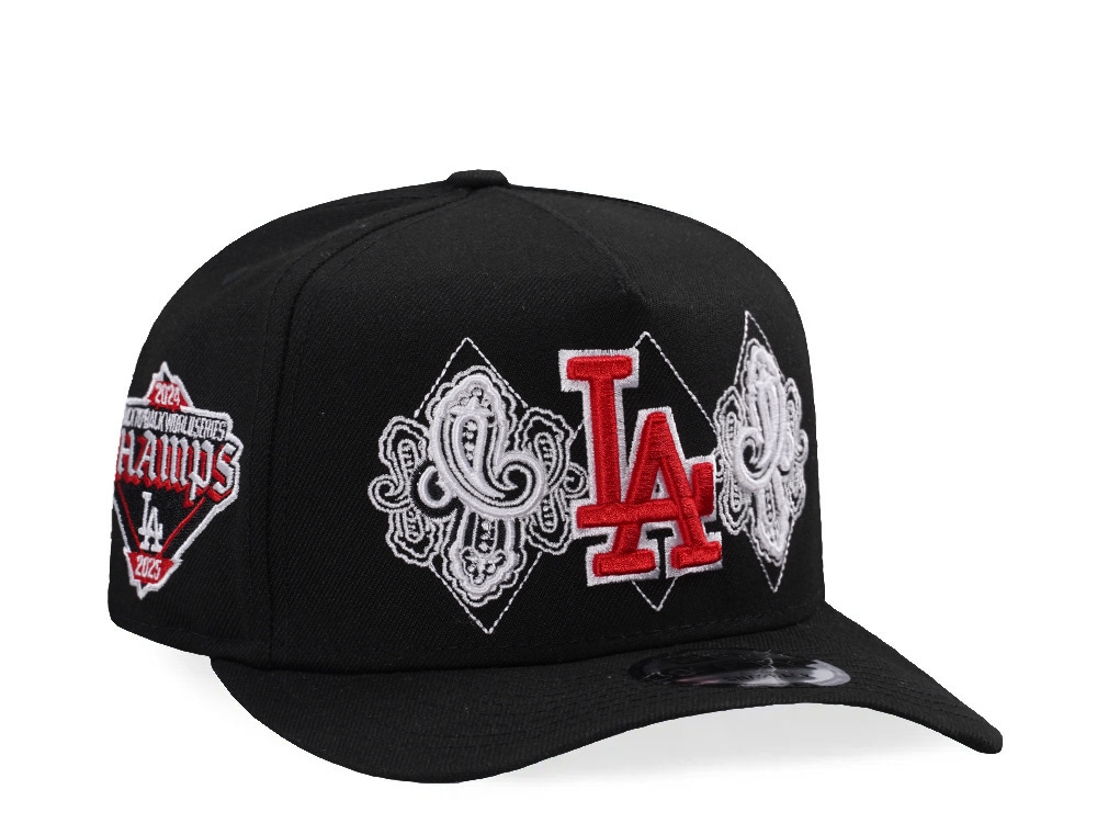 New Era Los Angeles Dodgers World Series Champions 2025 Black Prime Edition 9Fifty A Frame Snapback Gorra