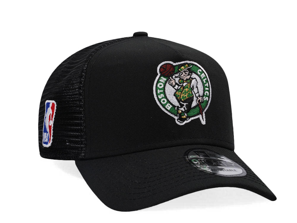 New Era Boston Celtics Black Classic Edition Trucker 9Forty A Frame Snapback Gorra